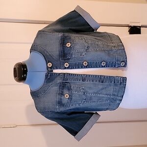Torrid crop jean jacket